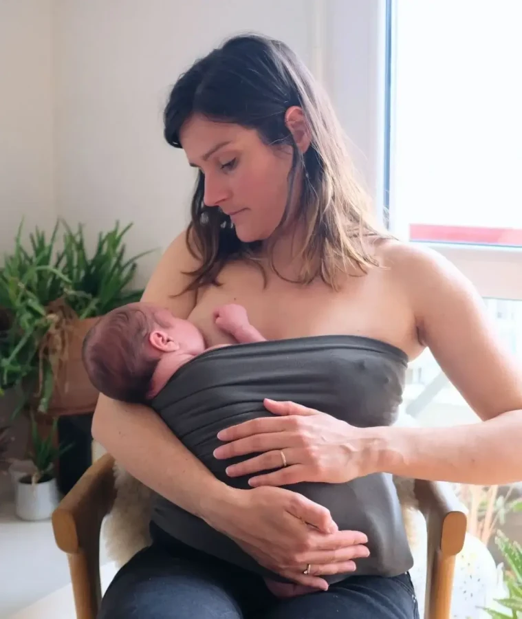 Bezszwowy pas 2w1 - Olive / Mama Hangs