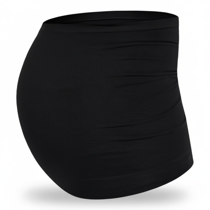 Bezszwowy pas na czas ciąży i karmienia 2w1 - Black / Mama Hangs
