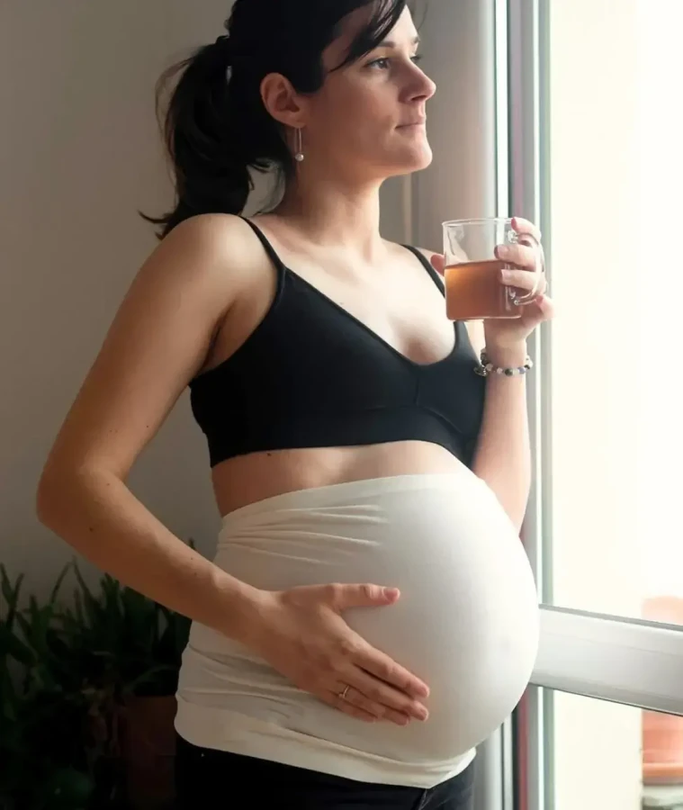 Bezszwowy pas 2w1 - Ecru / Mama Hangs