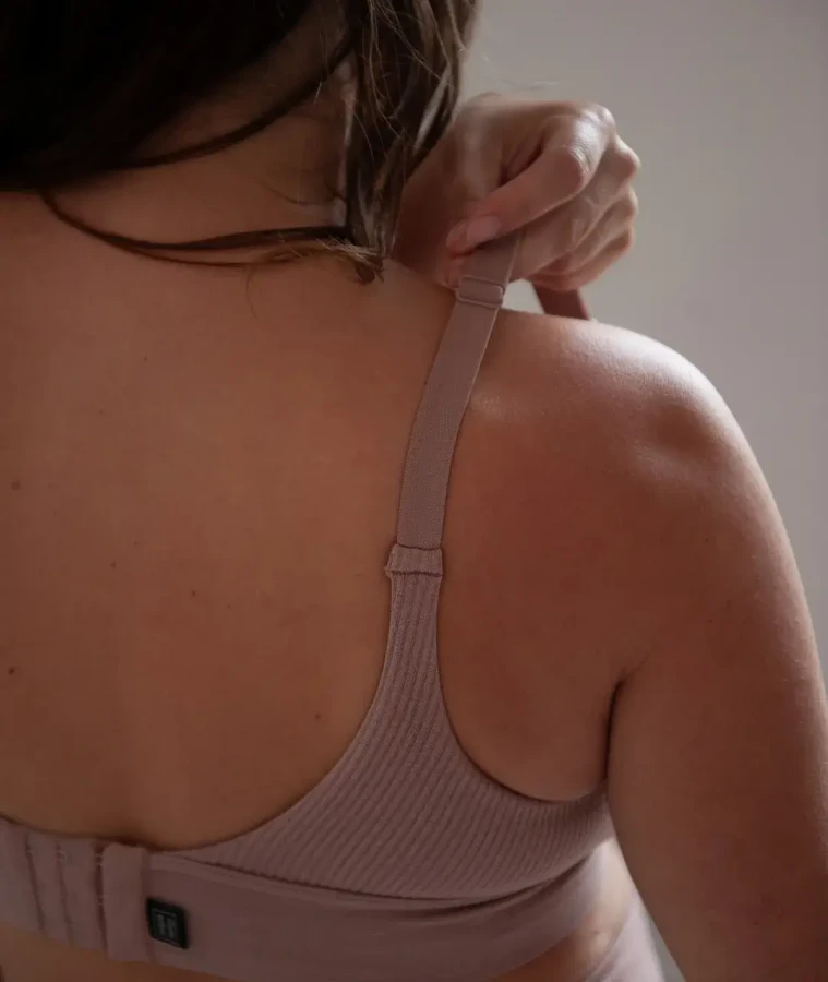 Nieprzemakalny biustonosz do karmienia piersią Glow - Terracotta / Mama Hangs