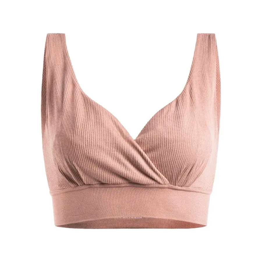 Nieprzemakalny biustonosz do karmienia piersią Day & Night - Terracotta / Mama Hangs