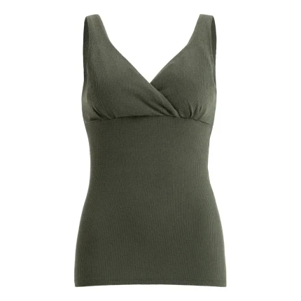 Nieprzemakalny top do karmienia piersią Day & Night - Olive / Mama Hangs