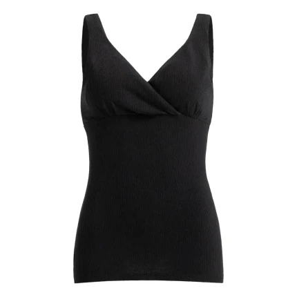 Nieprzemakalny top do karmienia piersią Day & Night - Black / Mama Hangs