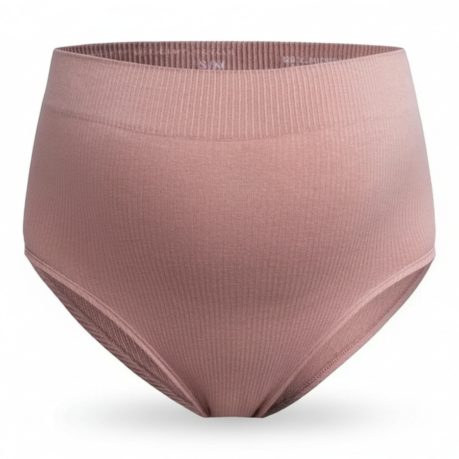 Majtki z wysokim stanem - Terracotta / Mama Hangs