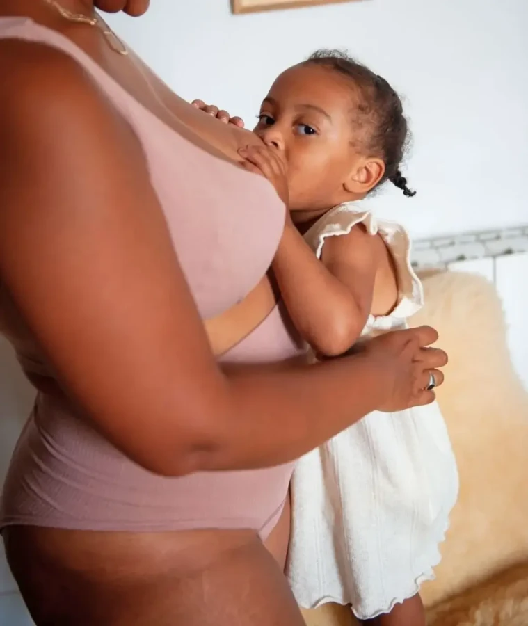 Majtki z wysokim stanem - Terracotta / Mama Hangs