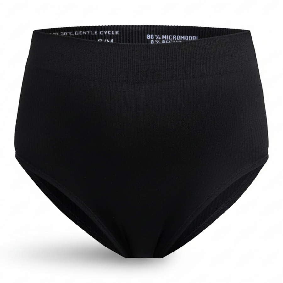 Majtki z wysokim stanem - Black / Mama Hangs