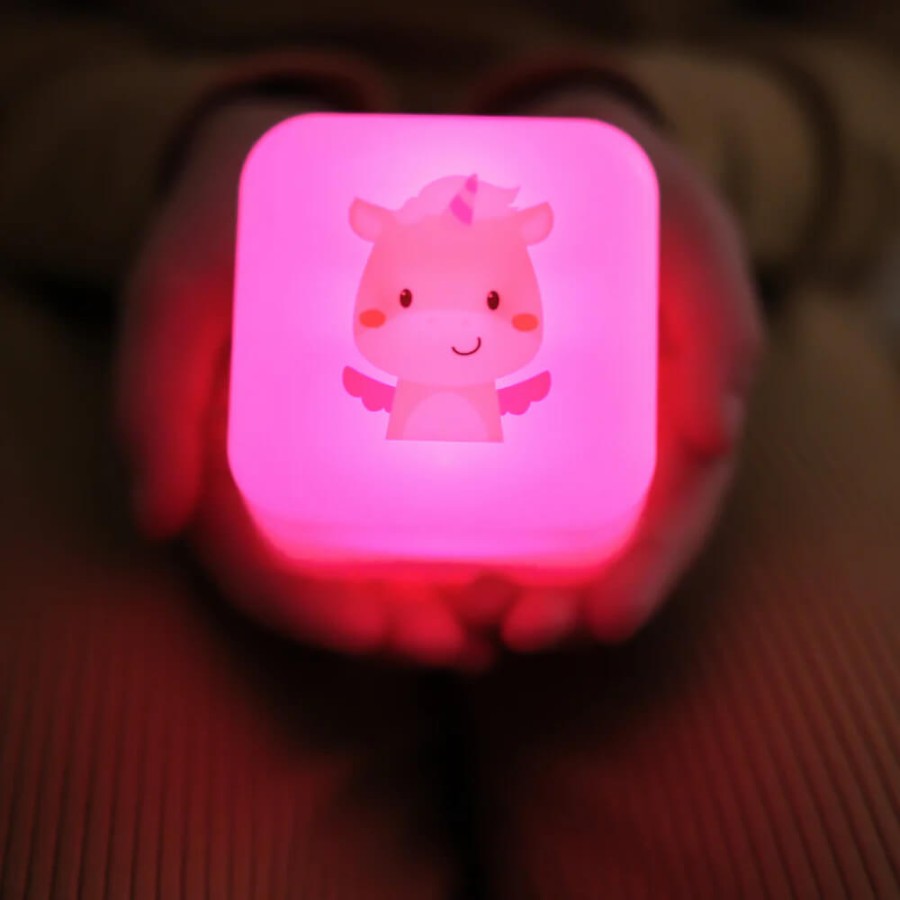 Przenośna lampka nocna świecąca kostka - Jednorożec Lily / Cloud b