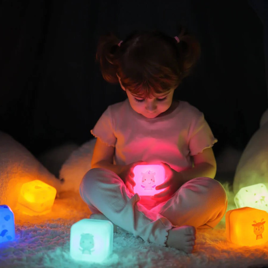 Przenośna lampka nocna świecąca kostka - Jednorożec Lily / Cloud b