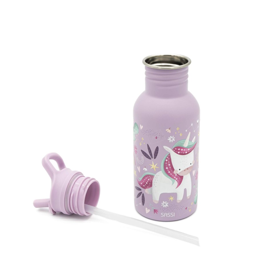 Butelka na wodę bidon 500 ml - Jednorożec / SASSI