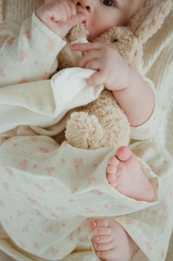 Szmatka przytulanka króliczek - oyster grey / Konges Slojd