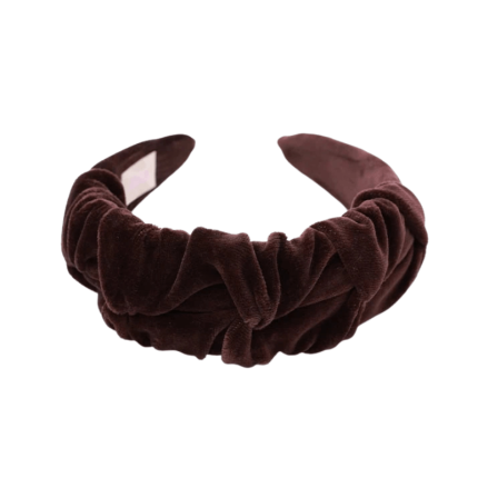 Opaska Marszczulka Velvet CHOCOLATE / UL&KA