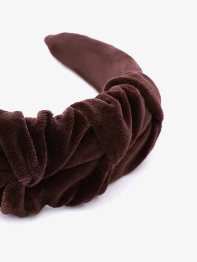 Opaska Marszczulka Velvet CHOCOLATE / UL&KA