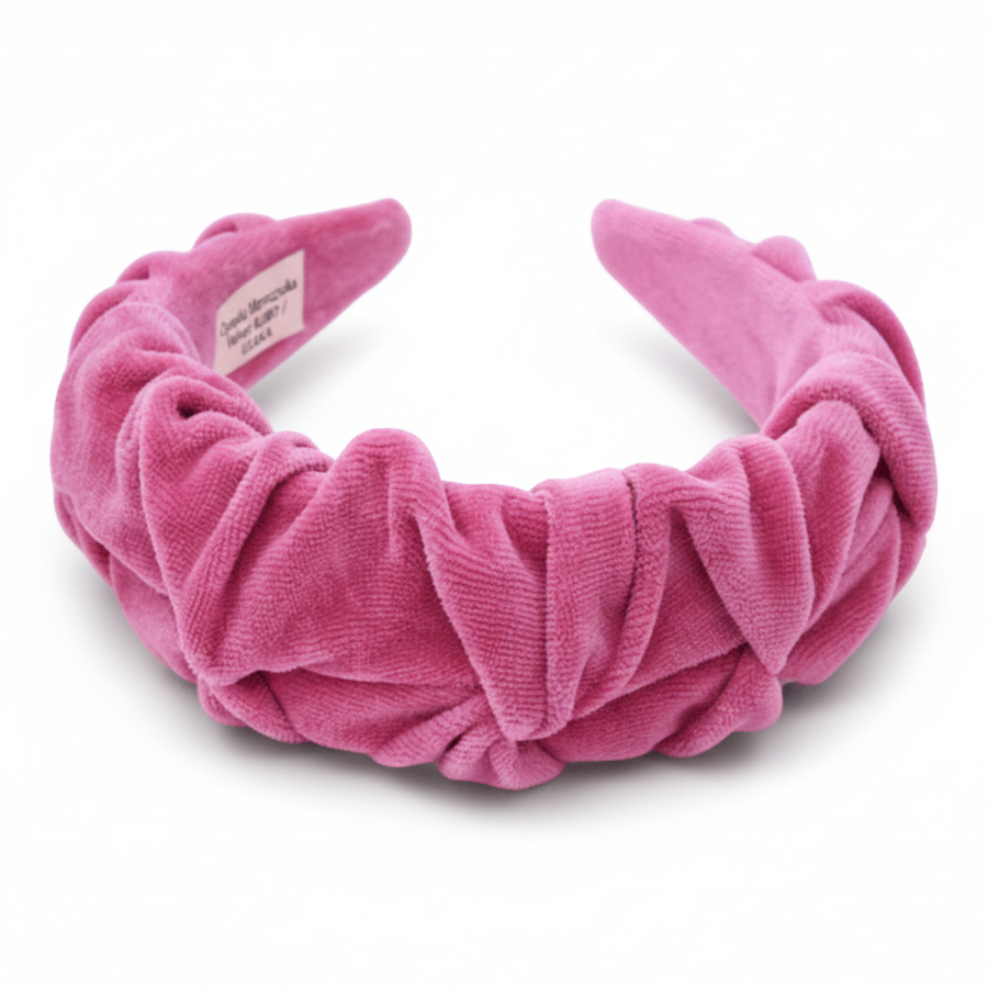 Opaska Marszczulka Velvet RUBY / UL&KA