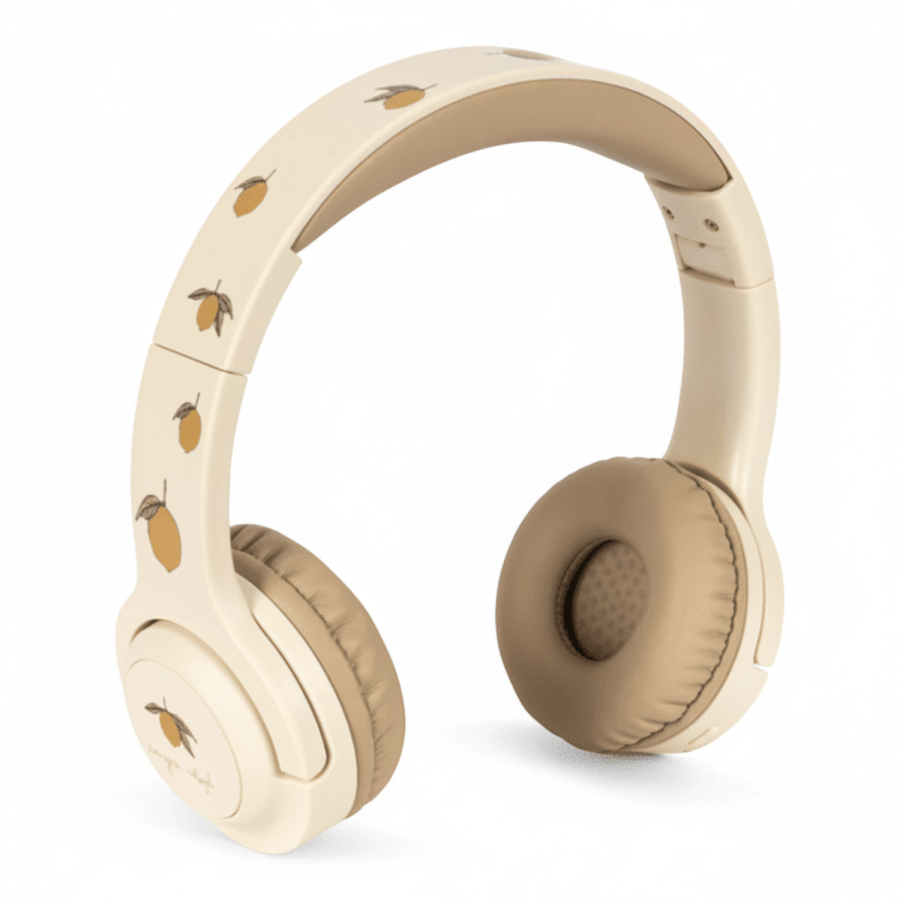 Bezprzewodowe słuchawki - lemon / Konges Slojd