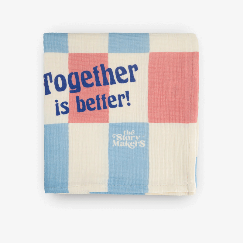 Otulacz kocyk muślinowy - together is better / The Story Makers