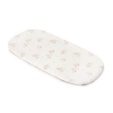 Bambusowe prześcieradło do gondoli - little sheeps / My Memi