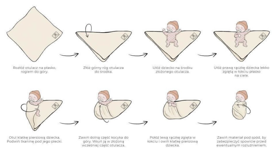 Bambusowy otulacz muślinowy 120x120 - little sheeps / My Memi