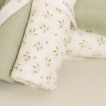 Otulacz muślinowy 120x120 cm Blueberry Leaves / Little Dutch