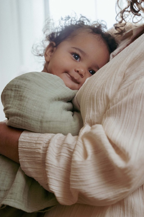 Otulacz muślinowy 120x120 cm Pure Sage / Little Dutch