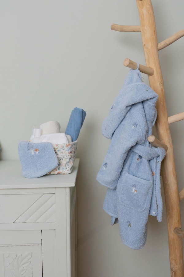 Otulacz muślinowy 120x120 cm Pure Denim Blue / Little Dutch