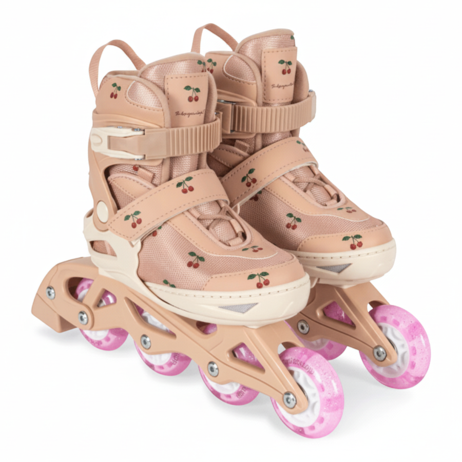 Rolki z podświetlanymi kółkami - cherry blush / Konges Slojd