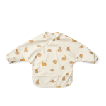 Wodoodporny śliniak z rękawkami Merle - elephant, creme de la creme / Liewood