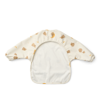 Wodoodporny śliniak z rękawkami Merle - elephant, creme de la creme / Liewood