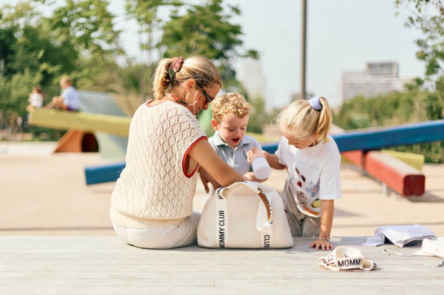 Torba do wózka Mommy Club Signature Teddy White / Childhome