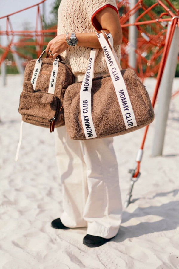 Torba do wózka Mommy Club Signature Teddy Soft brown / Childhome