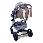Torba do wózka Mommy Club Signature Teddy Soft brown / Childhome