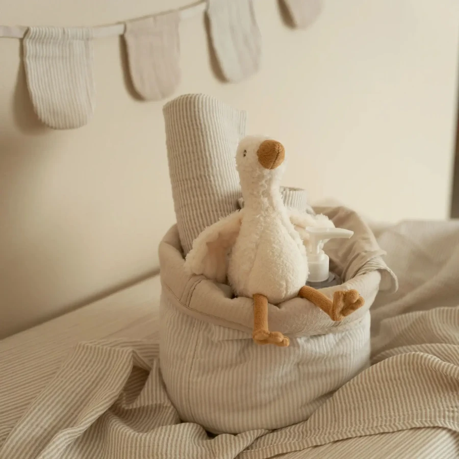 Otulacz muślinowy 120x120 cm Pure Soft Beige / Little Dutch