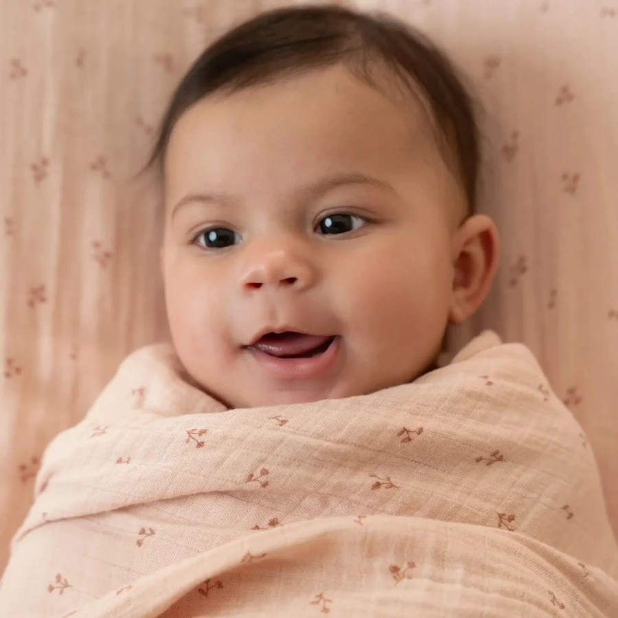 Otulacz muślinowy 120x120 cm Pure Blossom / Little Dutch