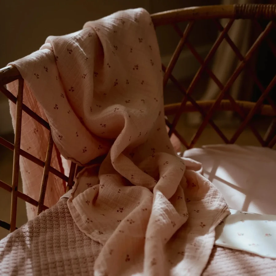 Otulacz muślinowy 120x120 cm Pure Blossom / Little Dutch