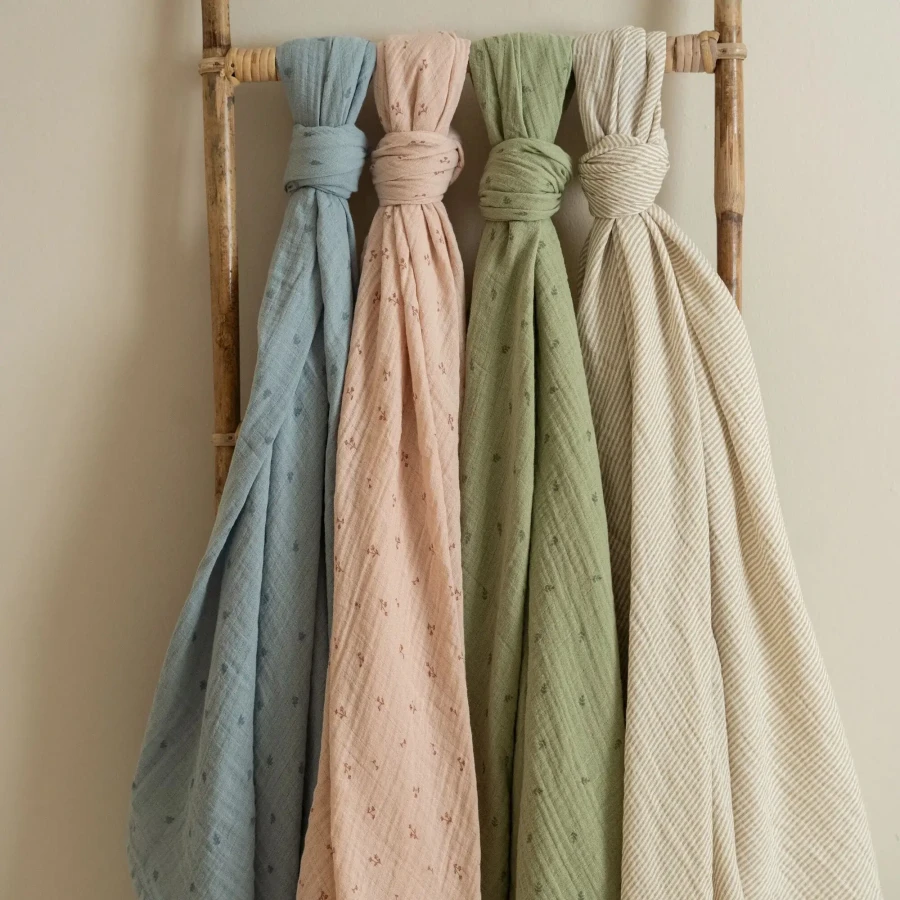 Otulacz muślinowy 120x120 cm Pure Blossom / Little Dutch