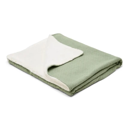Ocieplany kocyk 100 x 70cm Pure Sage / Little Dutch