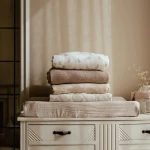 Ocieplany kocyk 100 x 70cm Pure Soft Beige / Little Dutch