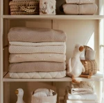 Ocieplany kocyk 100 x 70cm Pure Soft Beige / Little Dutch