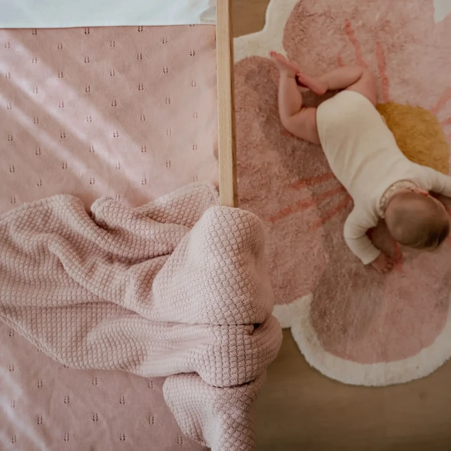 Ocieplany kocyk 100 x 70cm Pure Blossom / Little Dutch