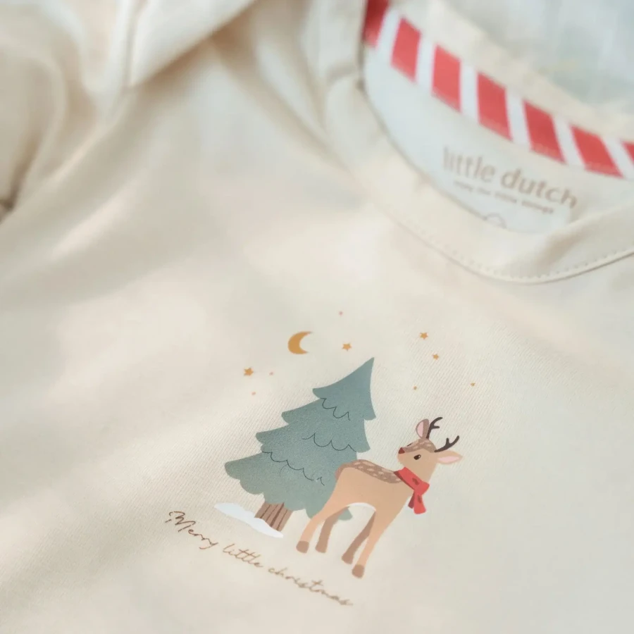 Body z długim rękawem - zestaw 2 szt. Little Christmas / Little Dutch