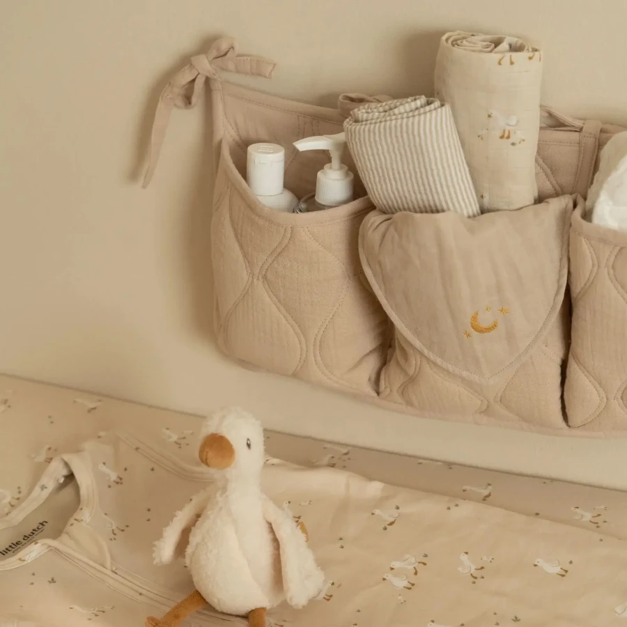 Apaszko-bandanka muślinowa zestaw 2 szt. Pure Soft Beige / Little Dutch