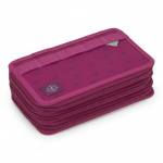 Potrójny piórnik – etui z wyposażeniem Unique, speckles berry / Lassig