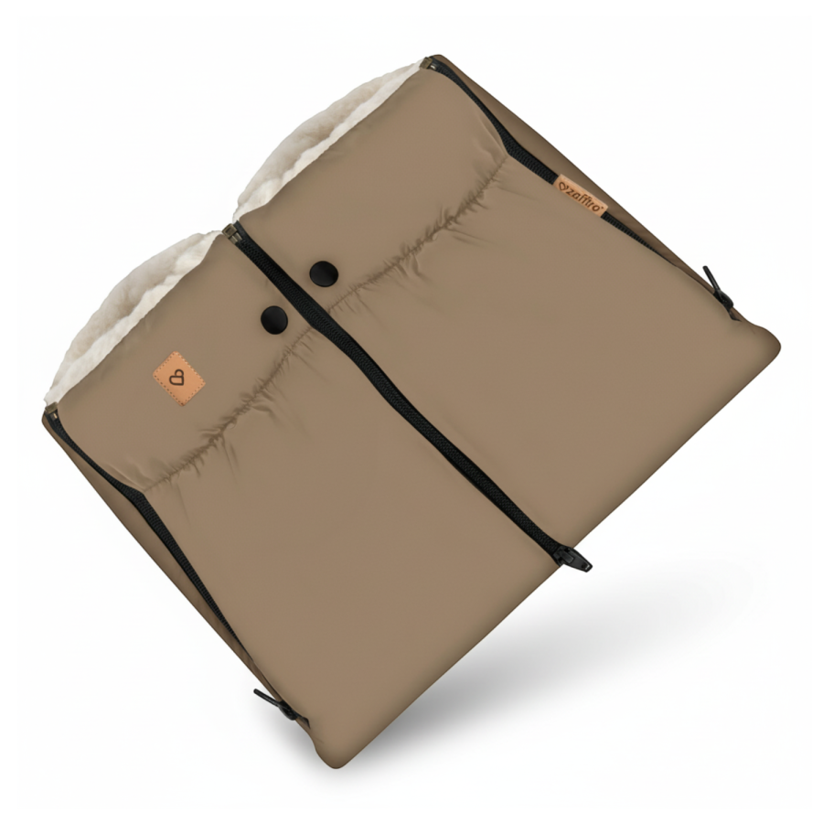 Mufka do wózka Aspen - latte / Zaffiro