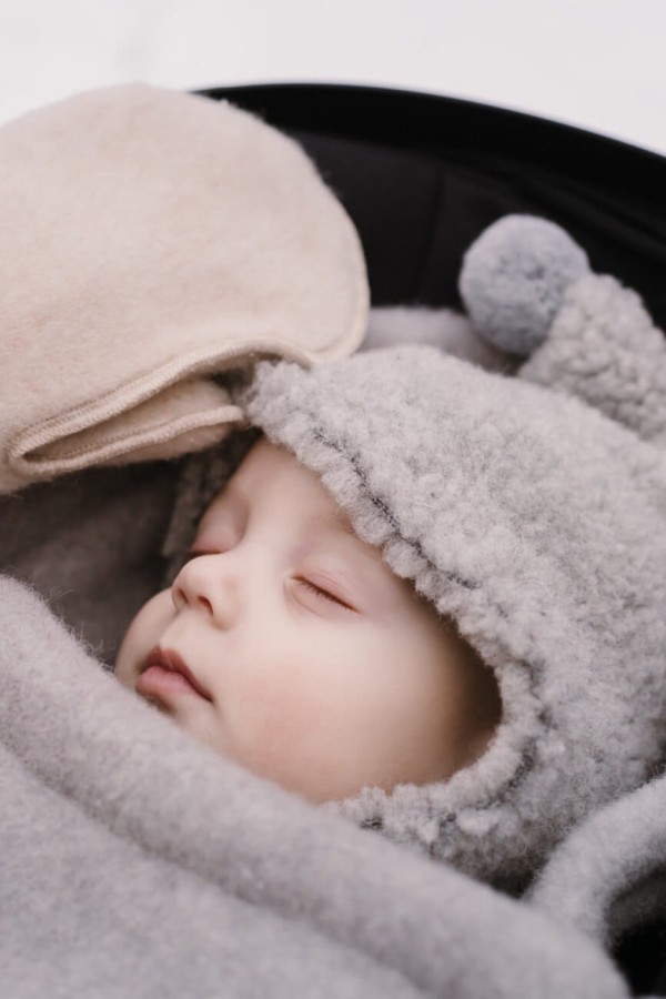 Śpiworek mini wełniany Sierra 0-18m grey / Zaffiro