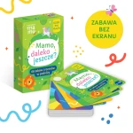 "Mamo, daleko jeszcze?" - Karty do rozmów i zabaw w podróży 3+ / rozwojowa mama