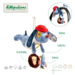 Wielofunkcyjna przytulanka do powieszenia Piesek Jules 3 m+ / Lilliputiens