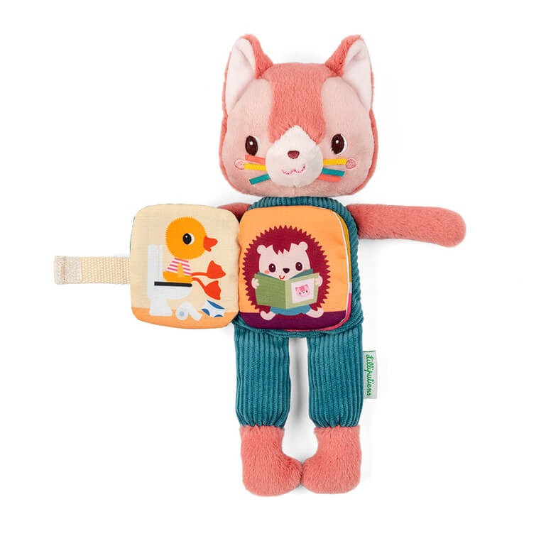 Przytulanka z książeczką Kotka Jeanne 6 m+ / Lilliputiens