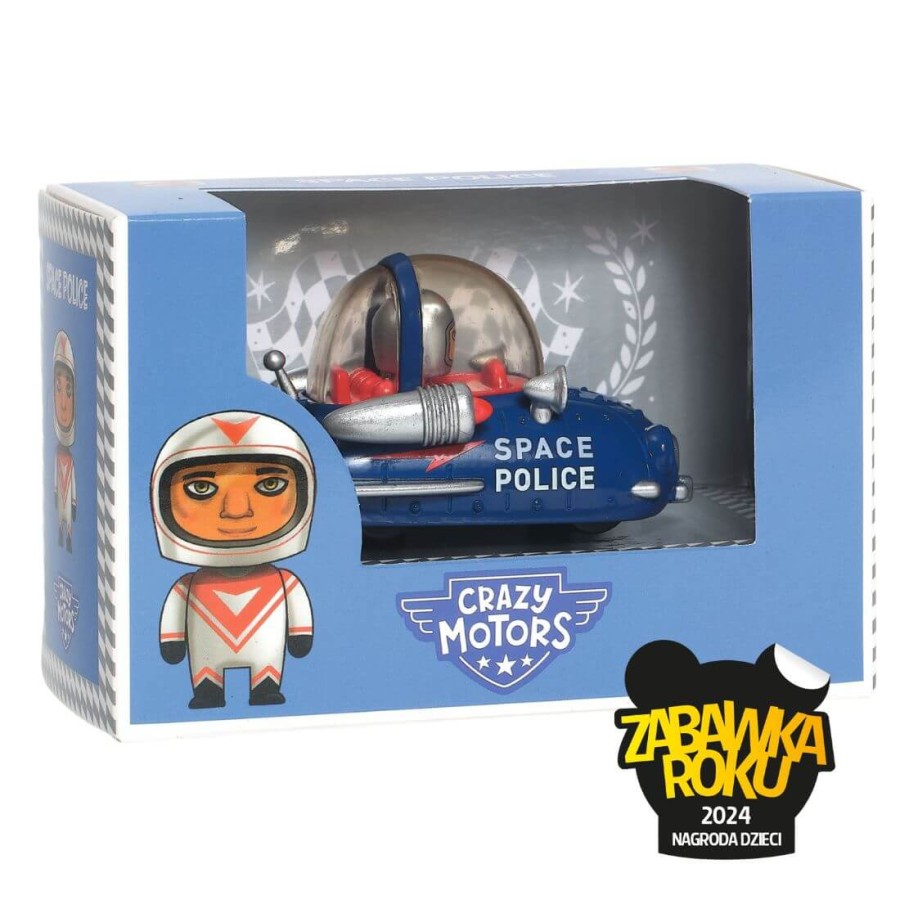 Autko CRAZY MOTORS - SPACE POLICE / Djeco