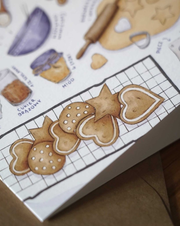 Kartka świąteczna CZAS NA PIERNICZKI / Hi Little