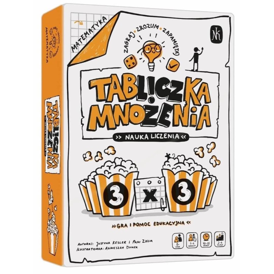 Gra karciana Tabliczka mnożenia. Nauka liczenia / Nasza Księgarnia