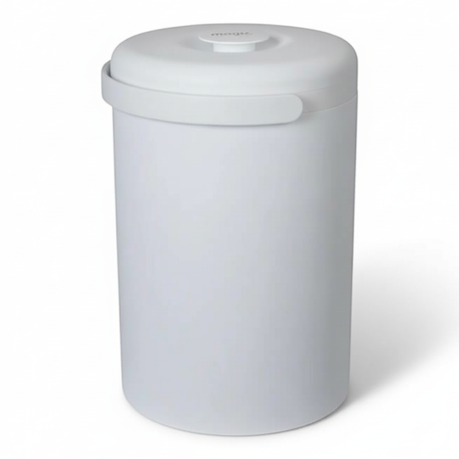 Kosz na zużyte pieluchy Magic Essential - biały (na 20 pieluch) / Magic